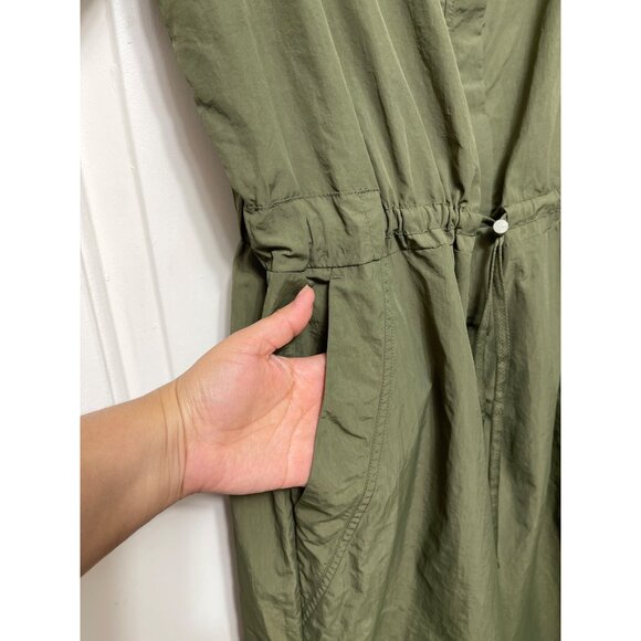 Fabletics Woven Flight Suit‎ in Utility Green XL - Picture 10 of 12